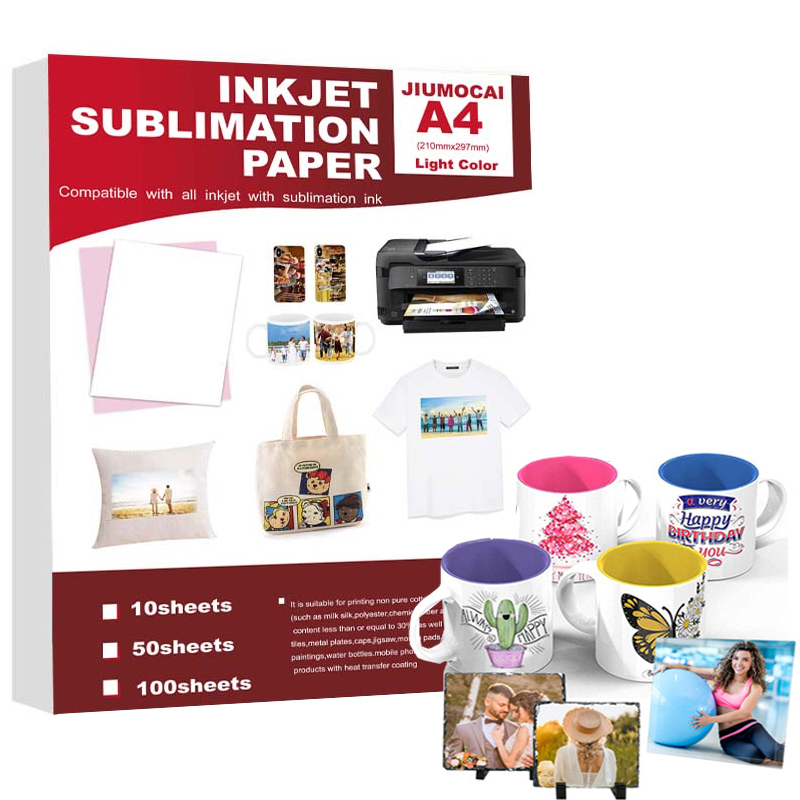 White Toner Transfer Paper - 50PCS A4 Sublimation Heat Transfer Paper