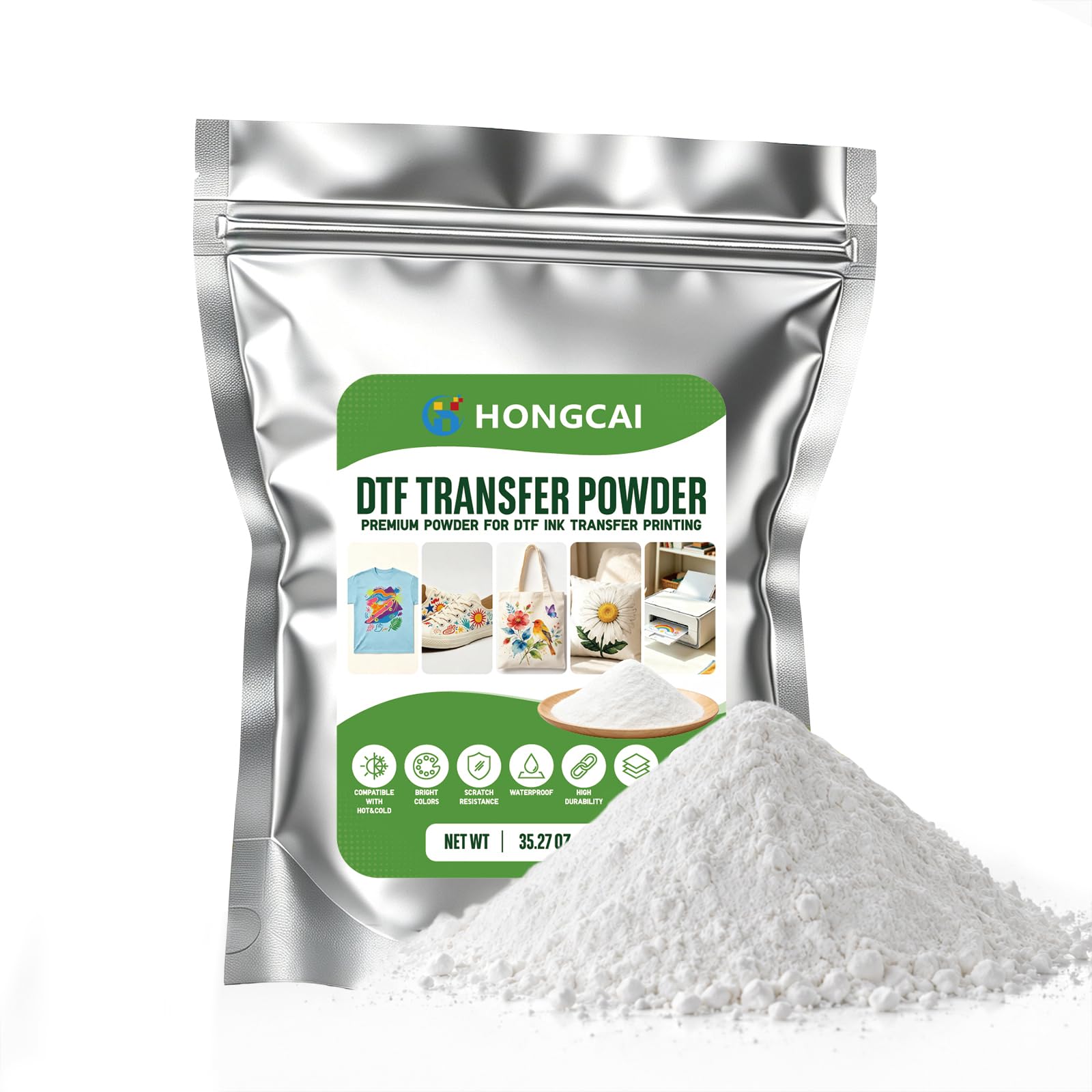 Commercial Fabric Printing - DTF Powder White – 1000g /