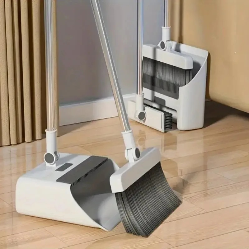 3-in-1 Folding Broom & Dustpan - Squeegee Holder Screen 评论和价格