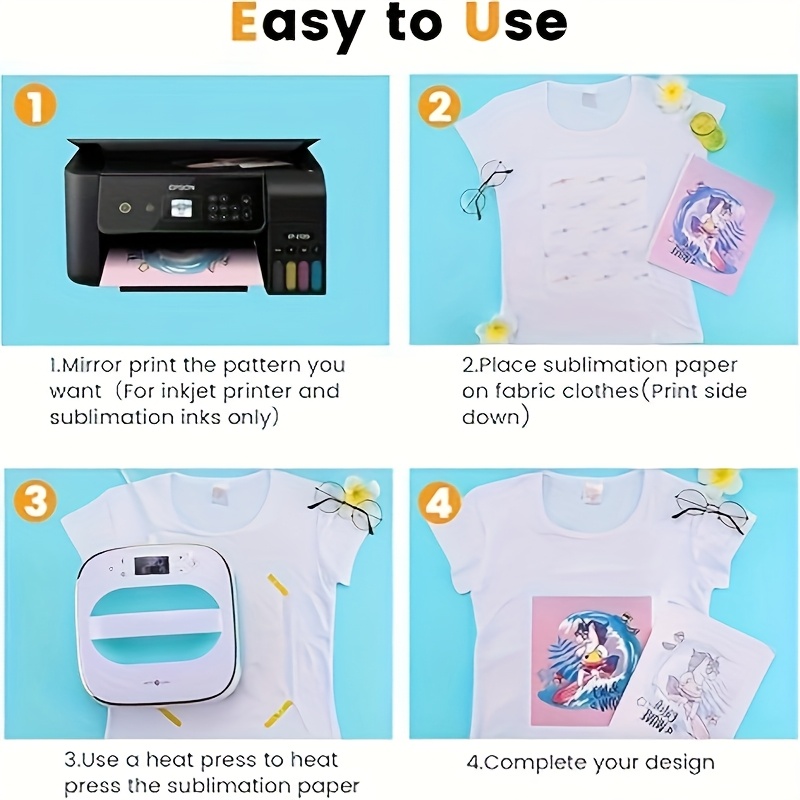 100 Sheets A4 Sublimation Pape - White Toner Transfer Paper 评论和价格