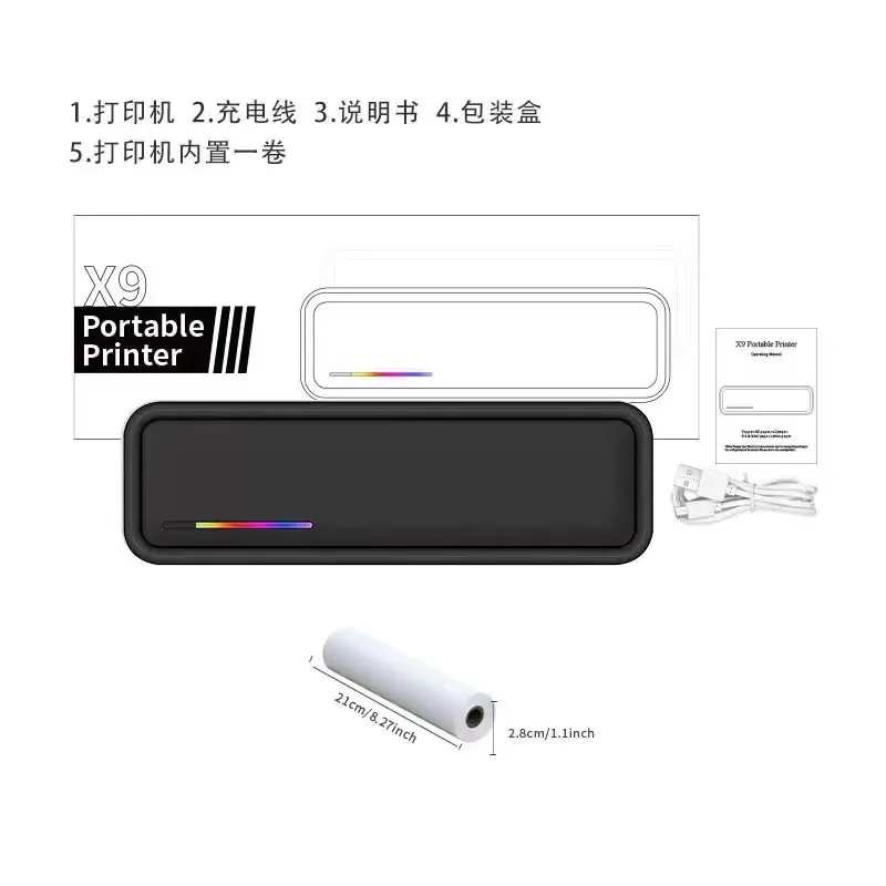 Hot Sale X9 Portable Inkless W - Commercial Photo Printer 评论和价格