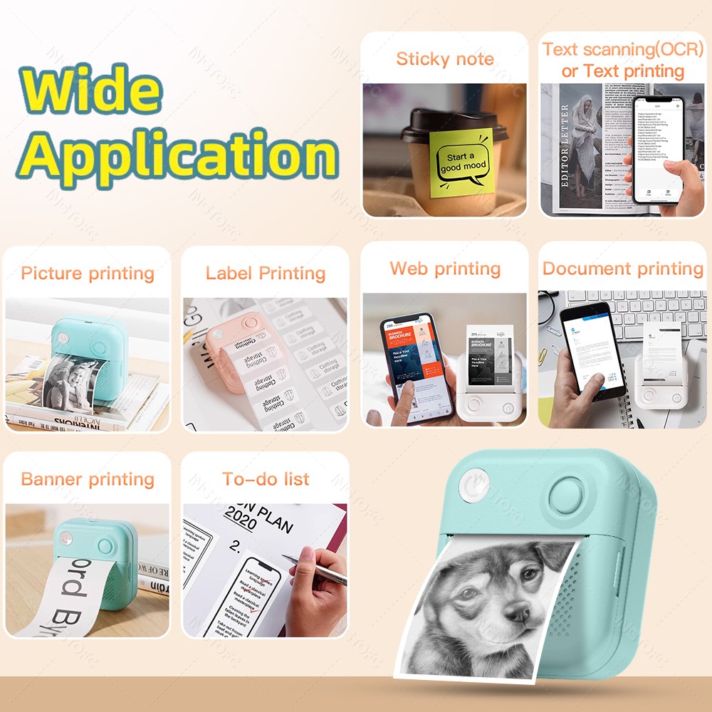 57mm Mini Pocket Printer Therm - Commercial Photo Printer 评论和价格