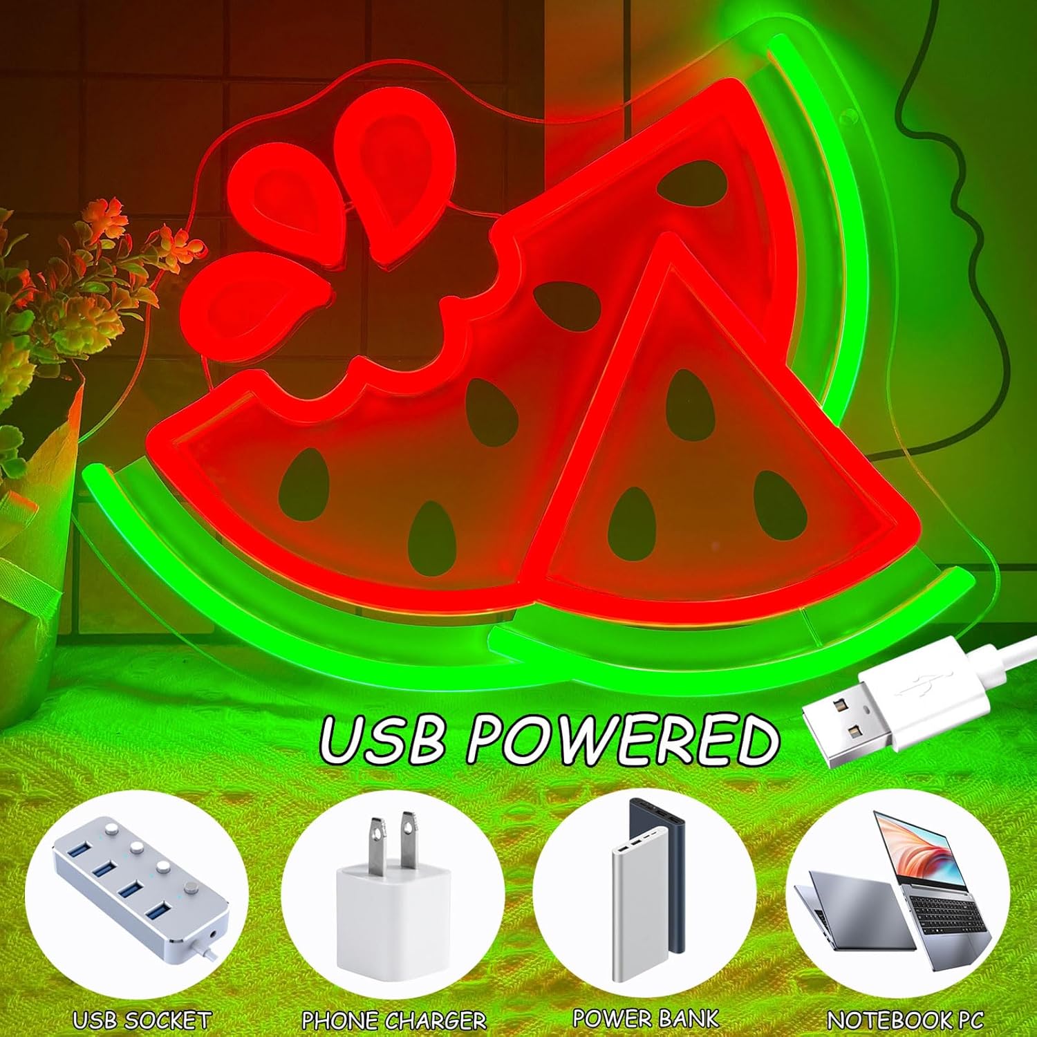 Watermelon Neon Sign UV Print  - Commercial Printing Shop 评论和价格