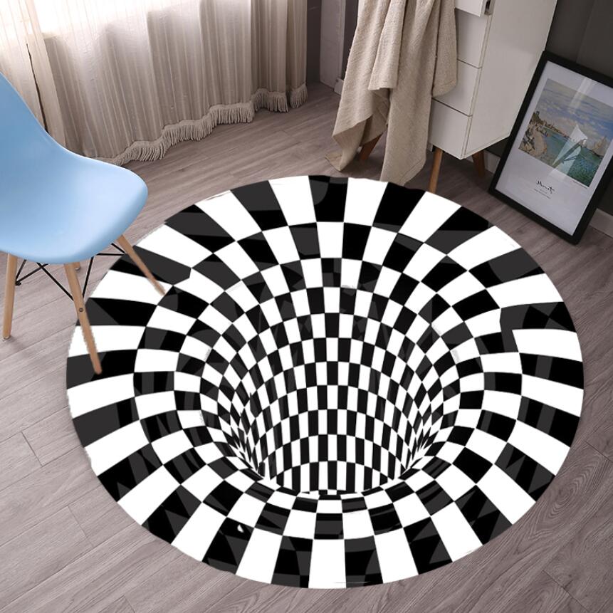Geometric Bedroom Rugs Black W - Commercial Fabric Printing 评论和价格
